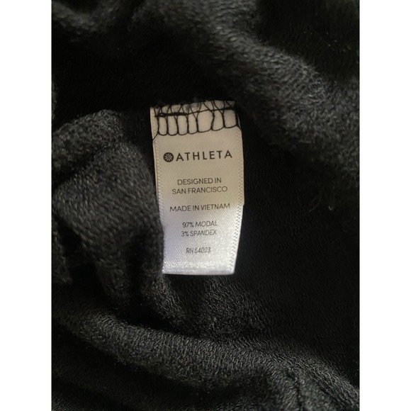 Athleta Black Knot Front Blouse with Long Sleeves Size L A256‎ - Picture 5 of 5